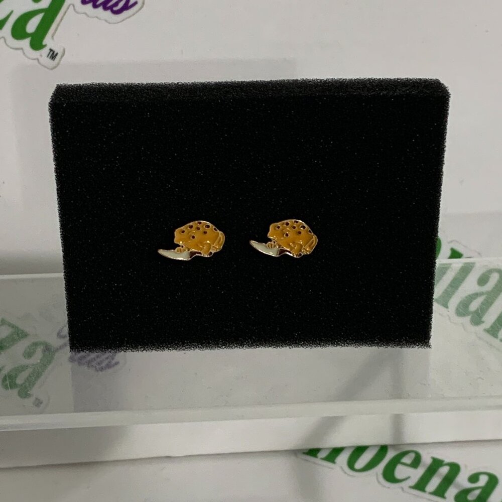 Thorn & Fable Earrings Studs Studded Choose Violence Frog Toad Holding Knife